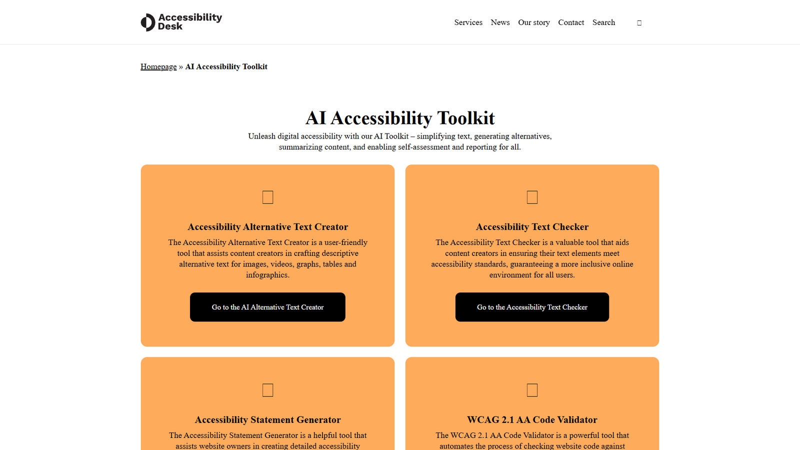 AI Accessibility Toolkit — интерфейс нейросети AI Accessibility Toolkit — интерфейс нейросети