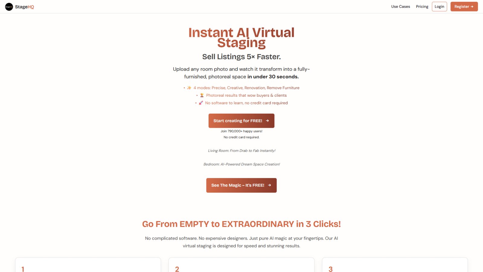 StageHQ AI нейросеть Главная страница StageHQ AI нейросеть Главная страница