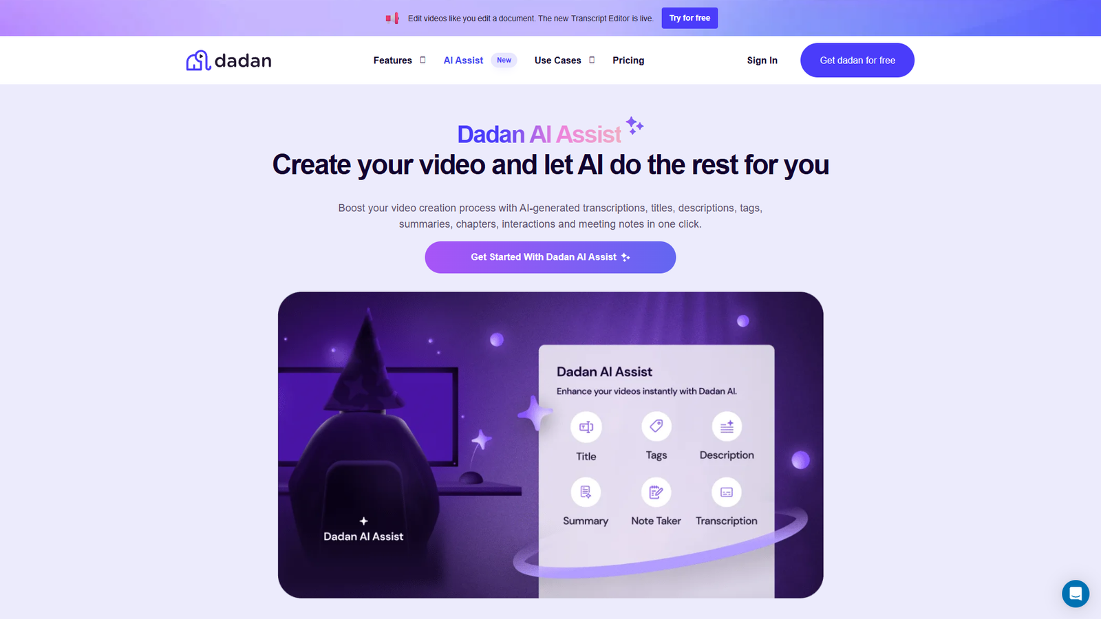 Dadan AI Assist — интерфейс нейросети Dadan AI Assist — интерфейс нейросети