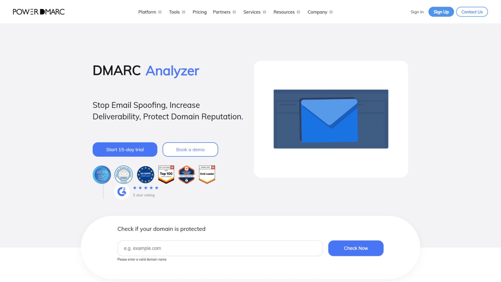 PowerDMARC нейросеть Главная страница