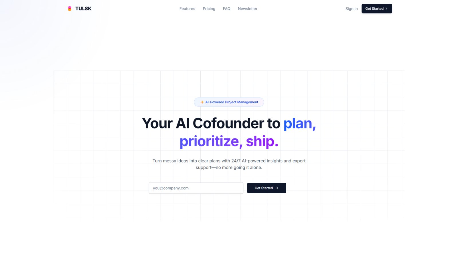 Tulsk.io нейросеть Главная страница