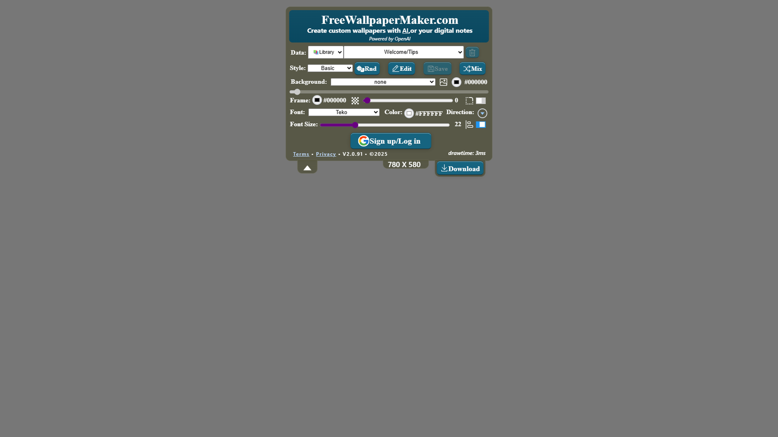 FreeWallpaperMaker.com — интерфейс нейросети FreeWallpaperMaker.com — интерфейс нейросети