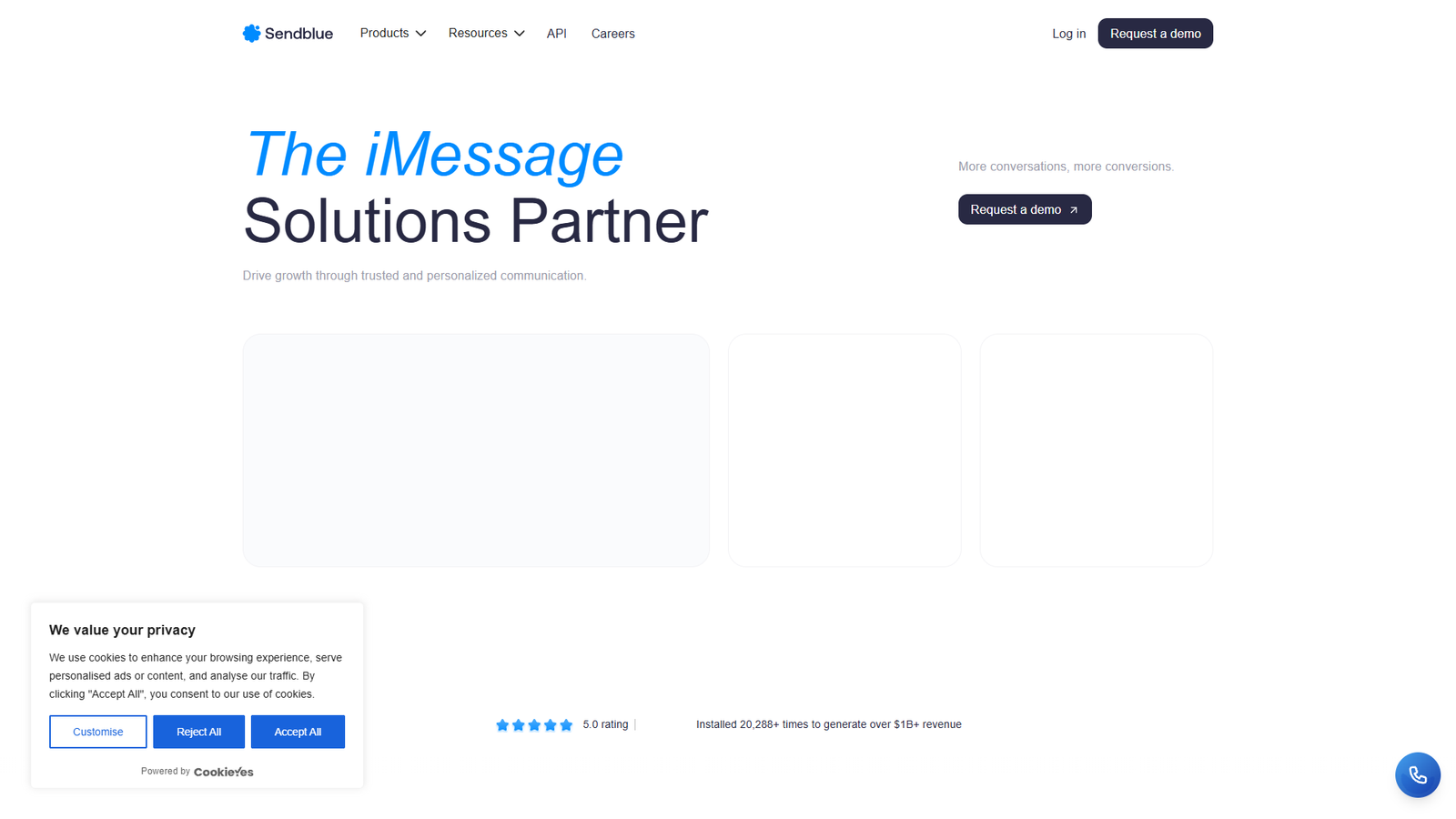 Sendblue iMessage for Business — интерфейс нейросети Sendblue iMessage for Business — интерфейс нейросети