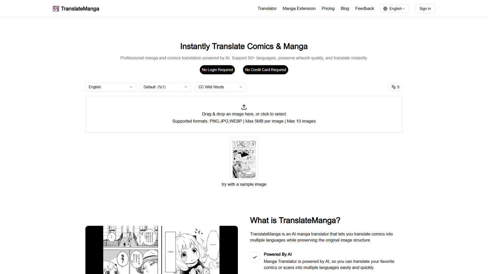 TranslateManga — интерфейс нейросети TranslateManga — интерфейс нейросети