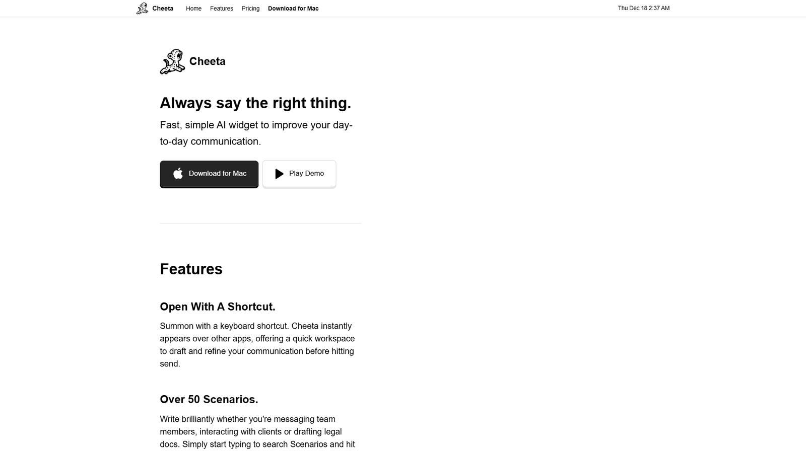 Cheeta — интерфейс нейросети Cheeta — интерфейс нейросети