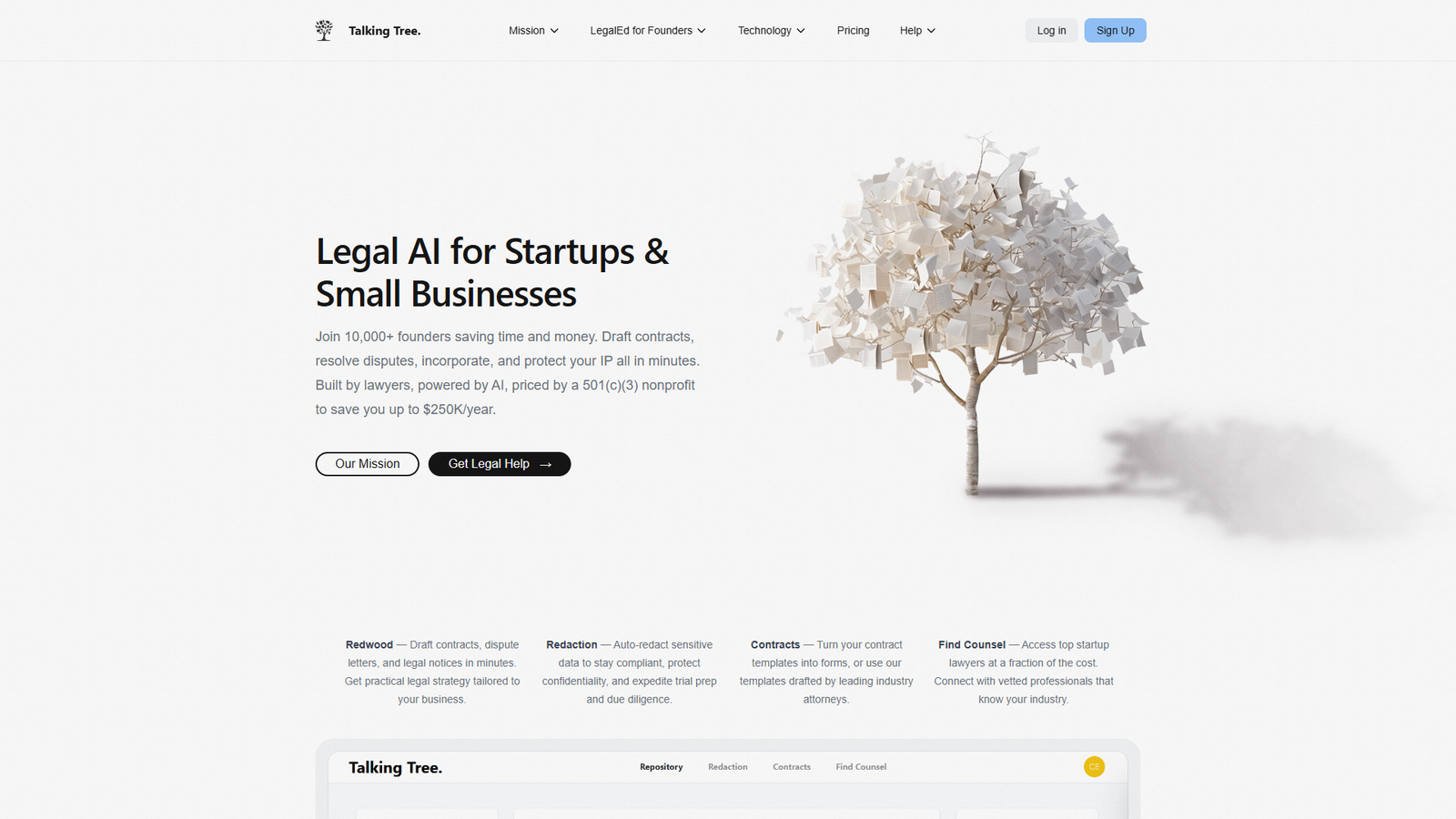 Talking Tree — интерфейс нейросети Talking Tree — интерфейс нейросети