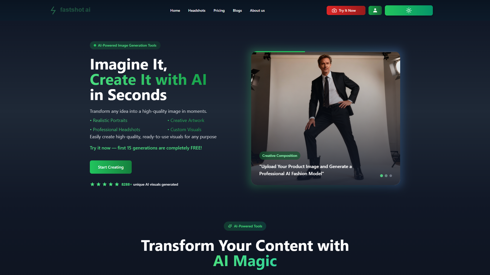 FastShot AI — интерфейс нейросети FastShot AI — интерфейс нейросети