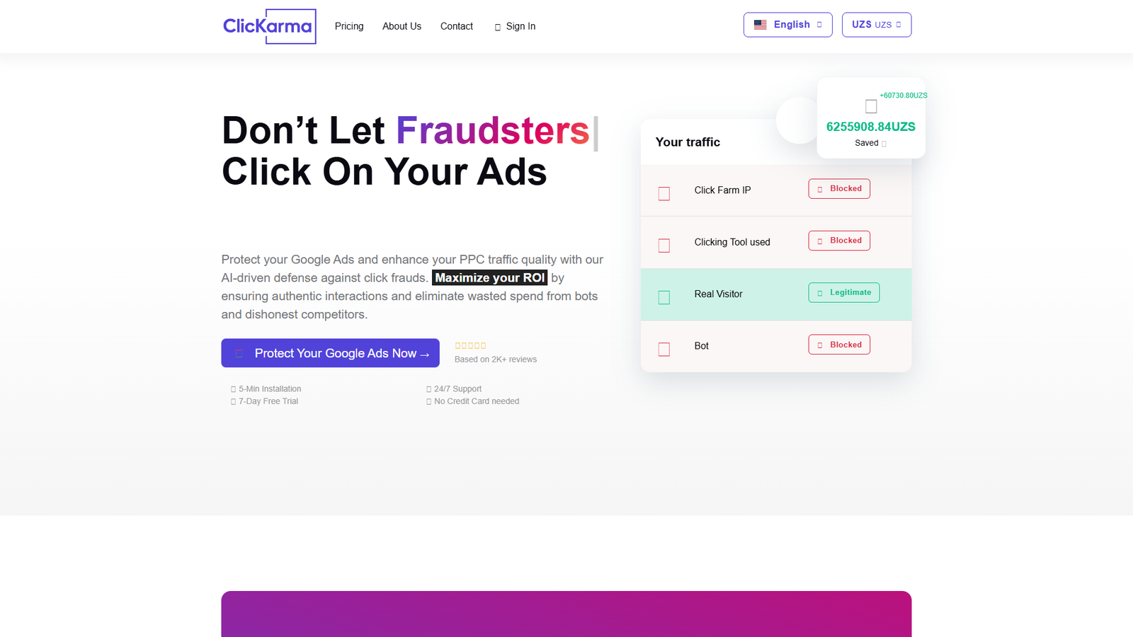 ClicKarma — интерфейс нейросети ClicKarma — интерфейс нейросети