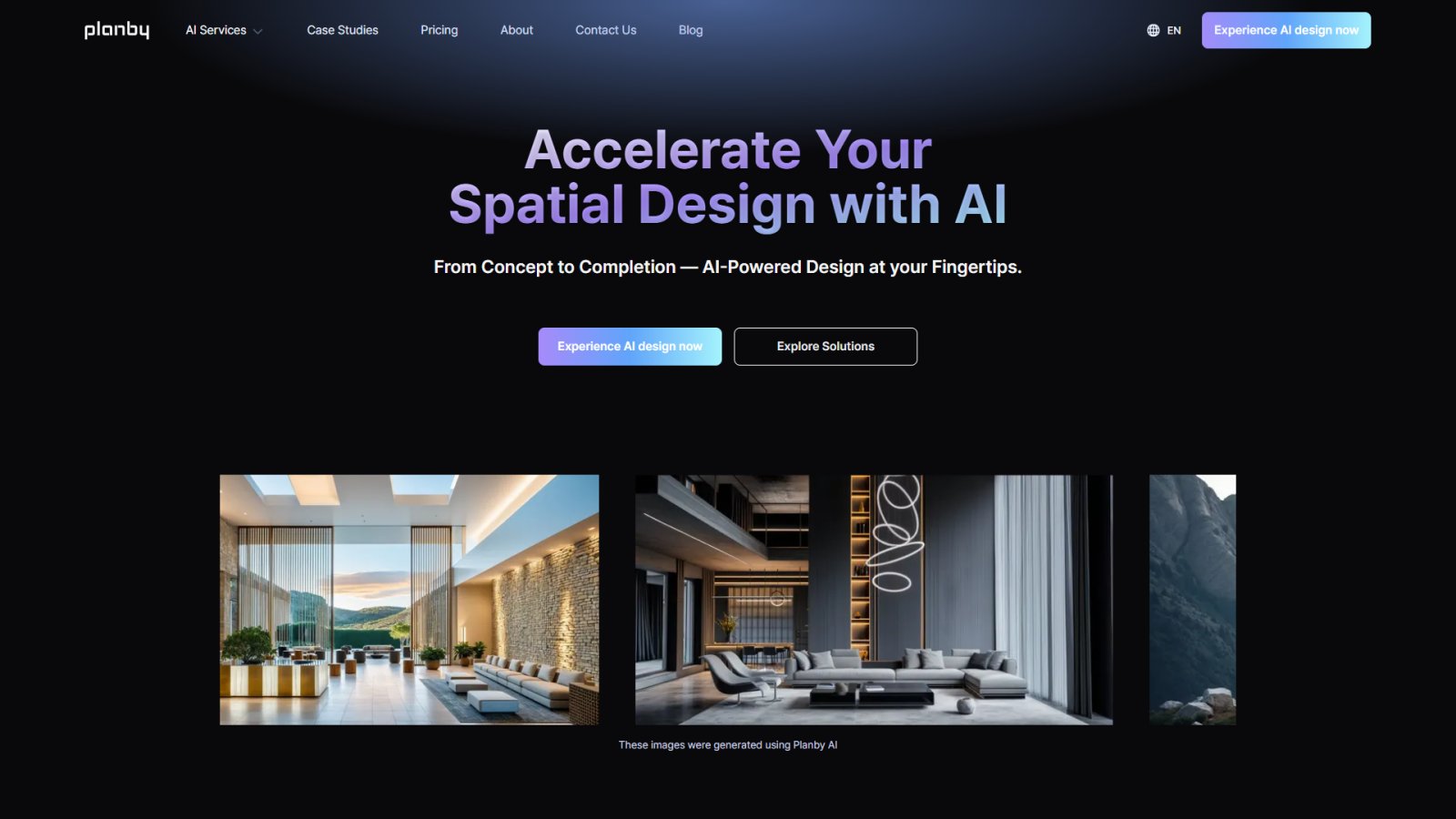 Planby нейросеть Главная страница
