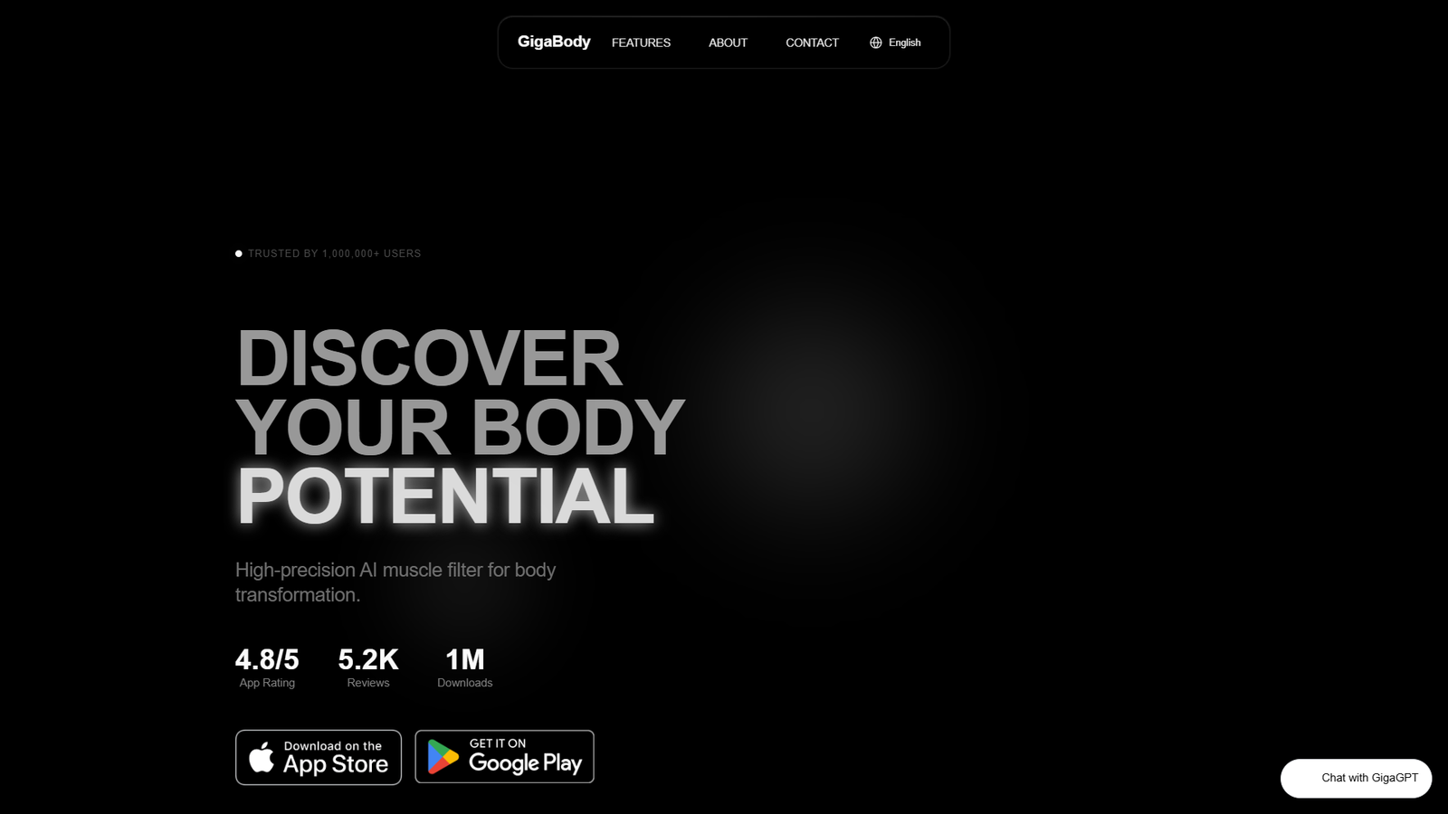 GigaBody AI Muscle Filter — интерфейс нейросети GigaBody AI Muscle Filter — интерфейс нейросети