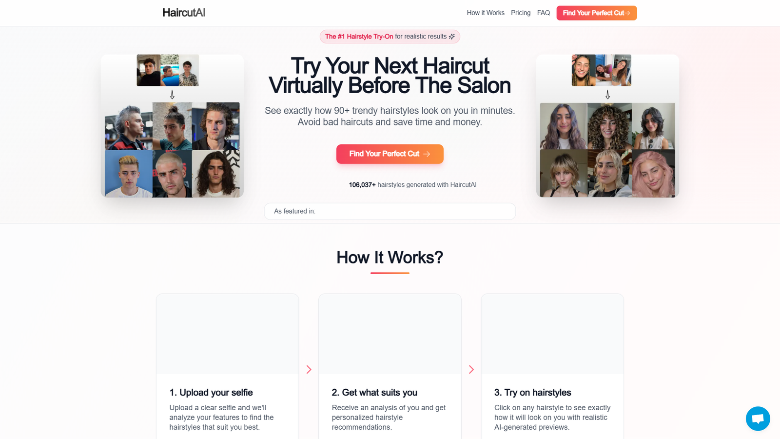 HaircutAI — интерфейс нейросети HaircutAI — интерфейс нейросети