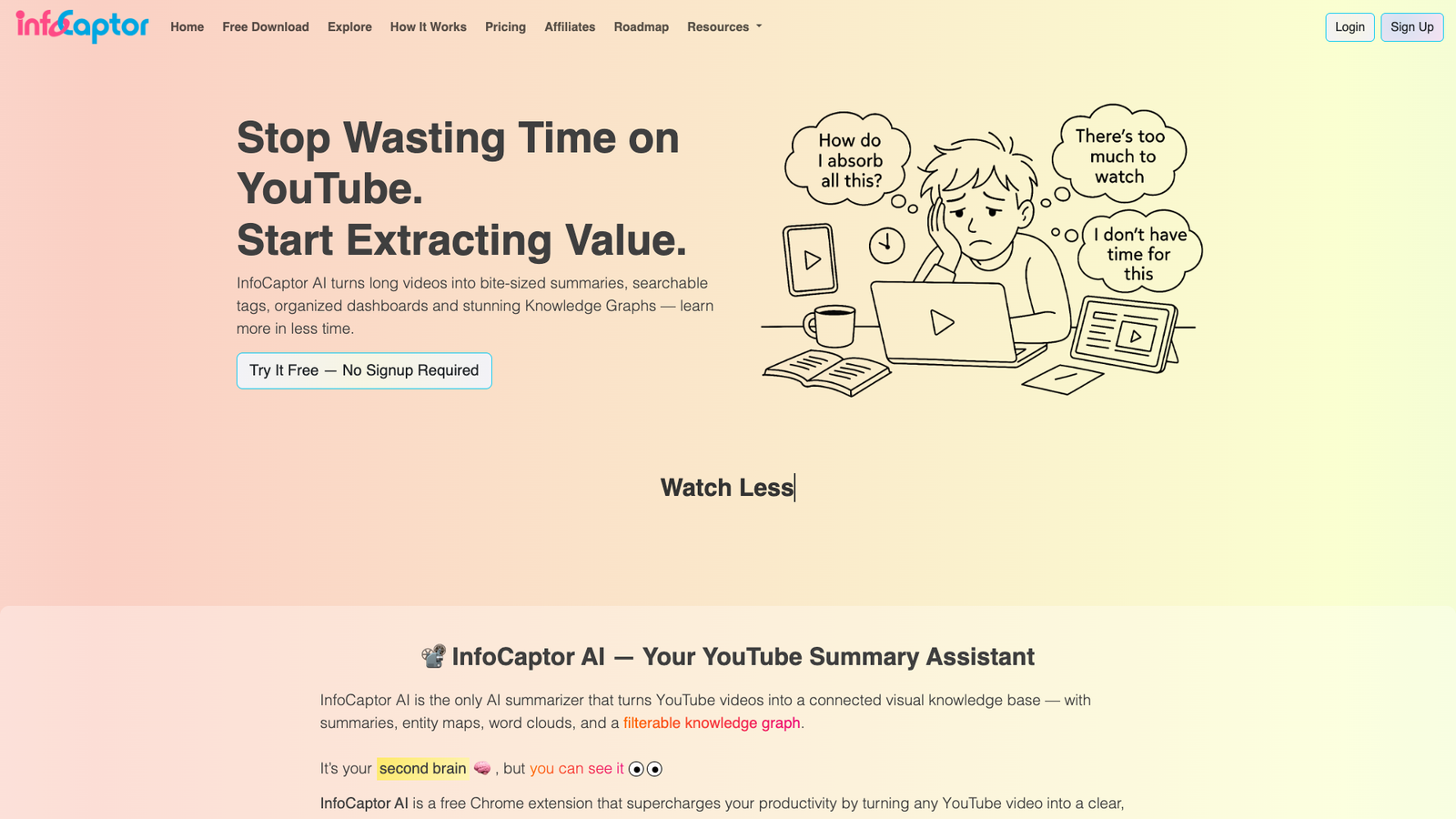 InfoCaptor AI — интерфейс нейросети InfoCaptor AI — интерфейс нейросети
