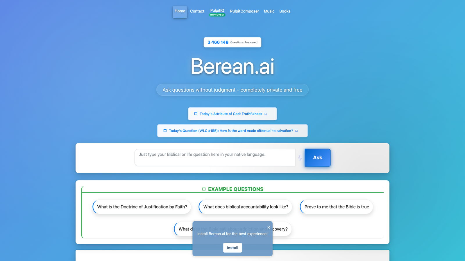Berean.ai — интерфейс нейросети Berean.ai — интерфейс нейросети