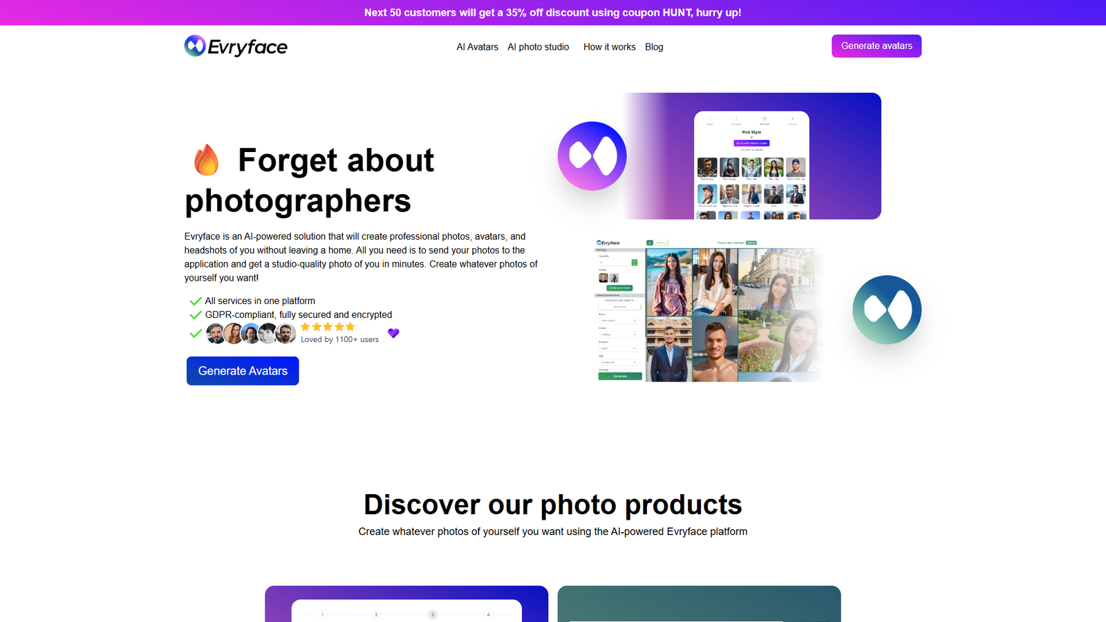 Evryface — интерфейс нейросети Evryface — интерфейс нейросети