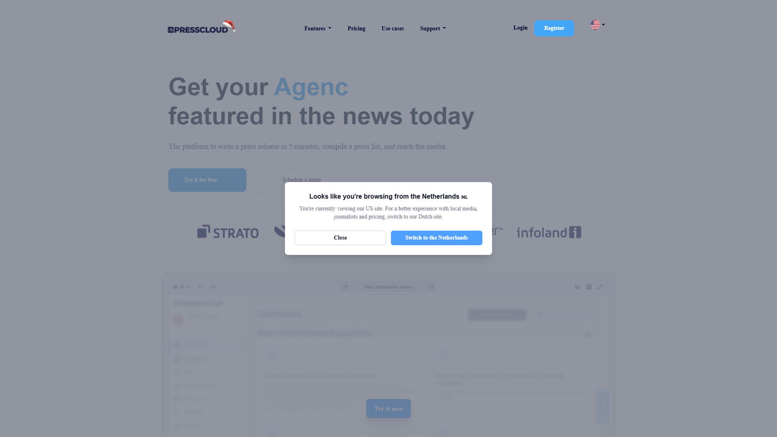 Presscloud.ai — интерфейс нейросети Presscloud.ai — интерфейс нейросети
