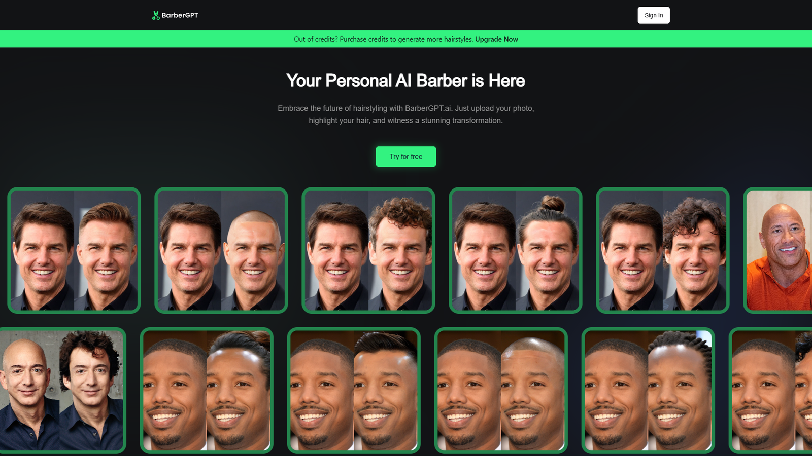 BarberGPT.ai — интерфейс нейросети BarberGPT.ai — интерфейс нейросети
