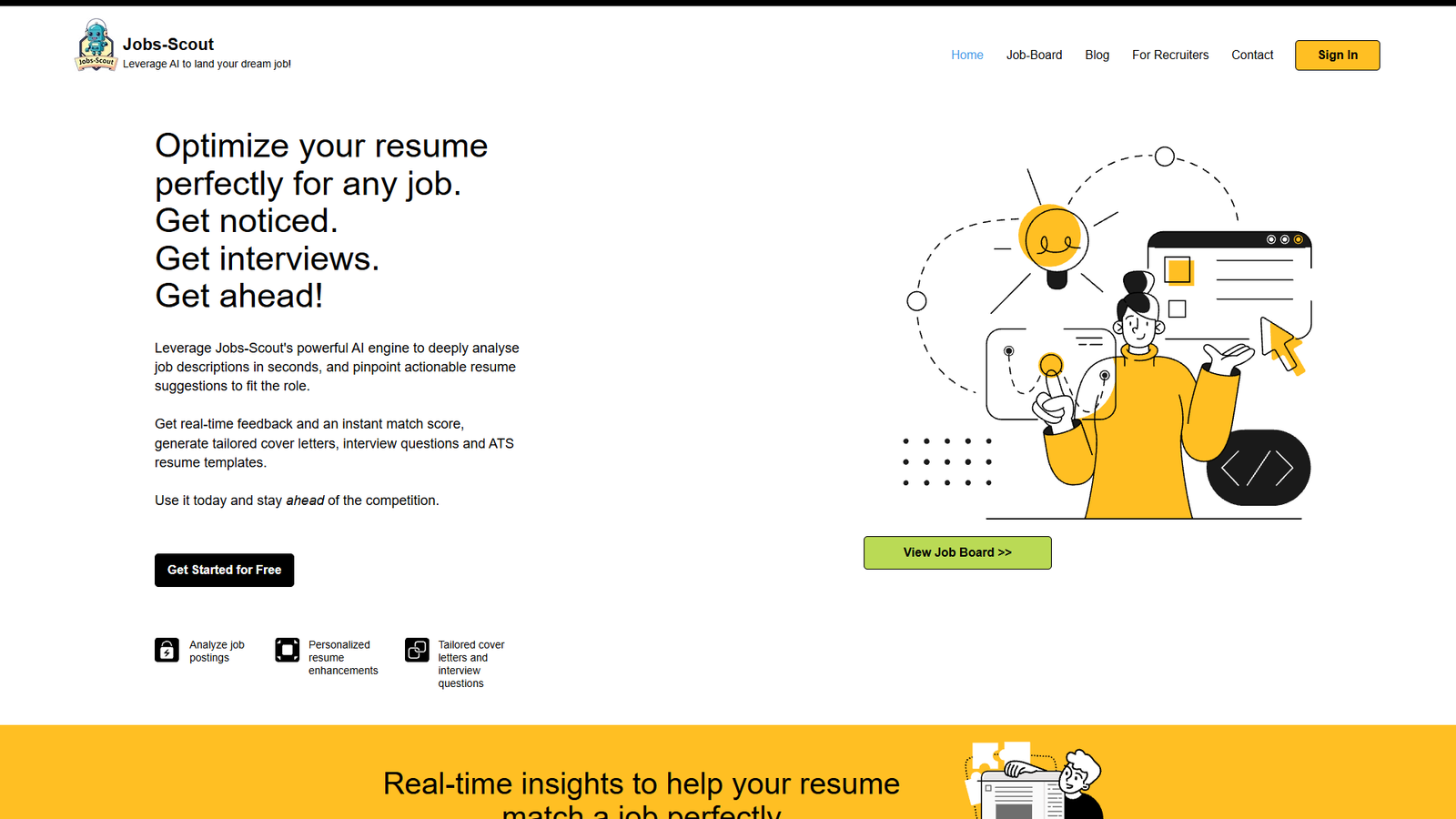 Jobs-Scout — интерфейс нейросети Jobs-Scout — интерфейс нейросети
