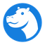 Hippo Scribe — логотип нейросети