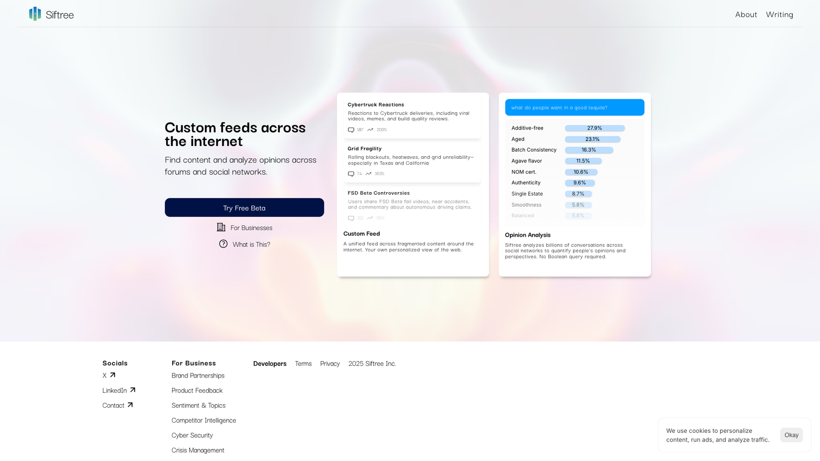 Siftree — интерфейс нейросети