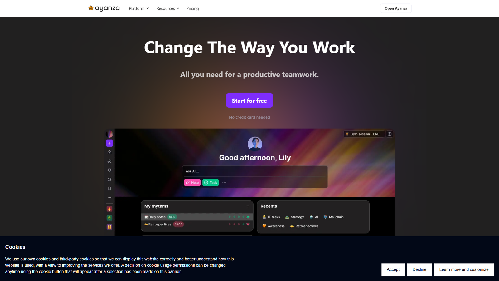 Ayanza — интерфейс нейросети Ayanza — интерфейс нейросети