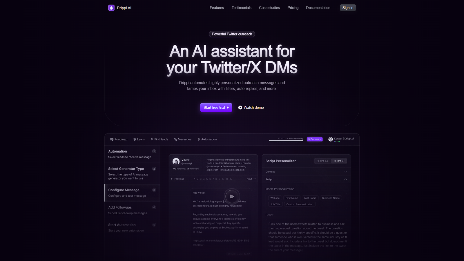 Drippi.ai — интерфейс нейросети Drippi.ai — интерфейс нейросети