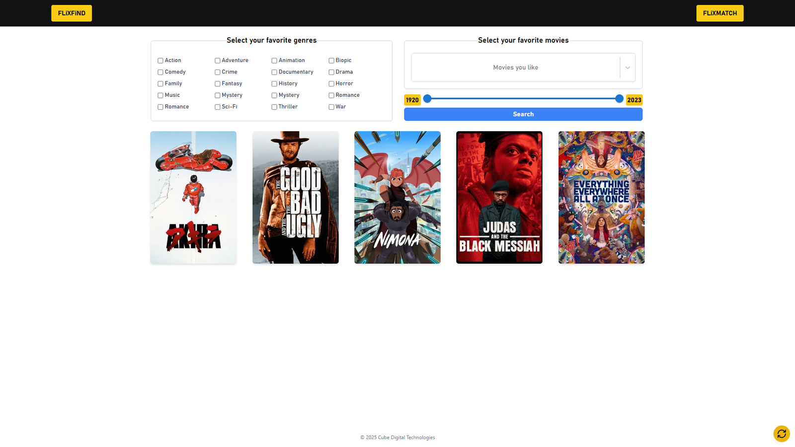 FlixFind — интерфейс нейросети FlixFind — интерфейс нейросети