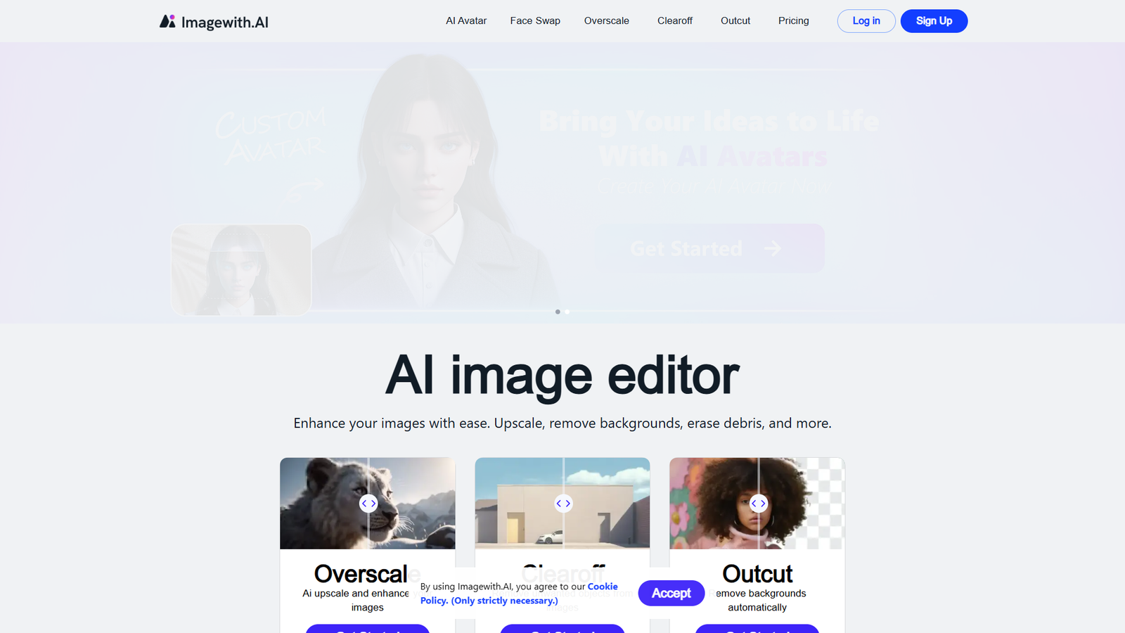 Imagewith.AI — интерфейс нейросети Imagewith.AI — интерфейс нейросети