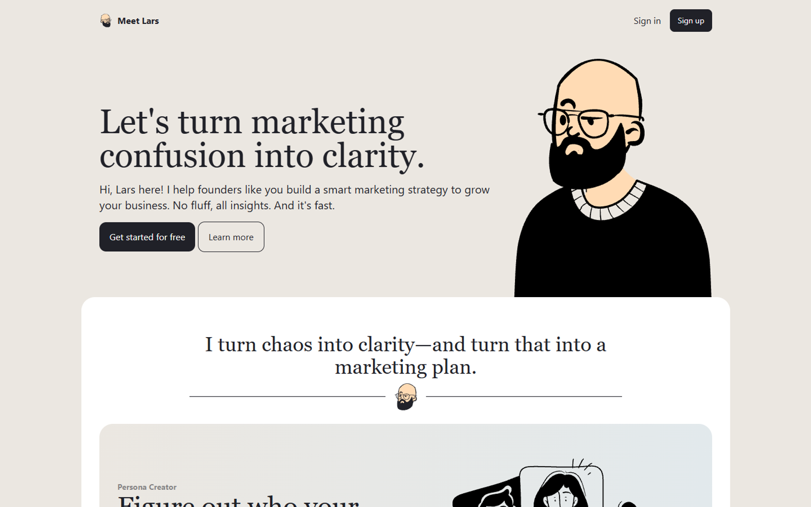 Meet Lars — интерфейс нейросети Meet Lars — интерфейс нейросети
