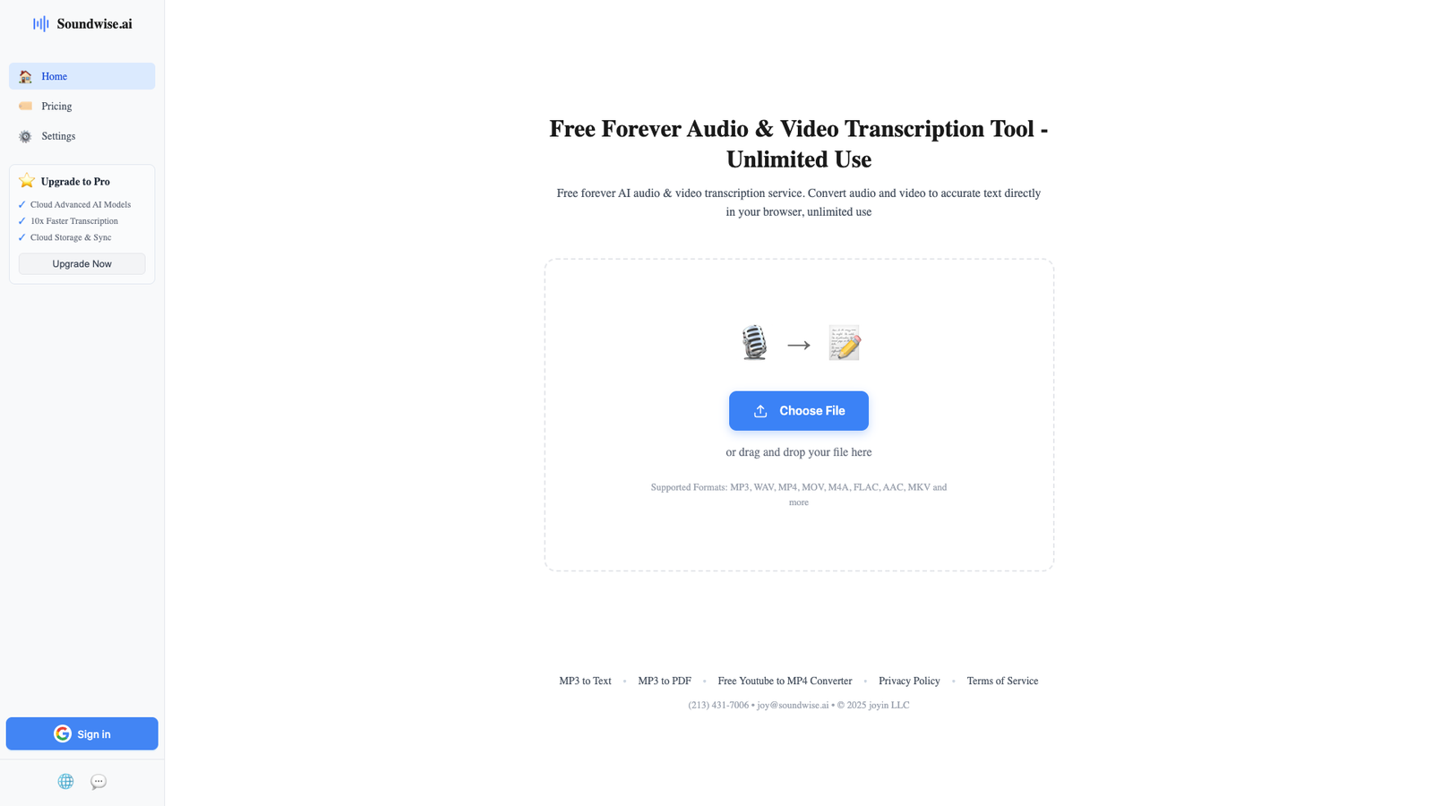 Soundwise.ai — интерфейс нейросети Soundwise.ai — интерфейс нейросети