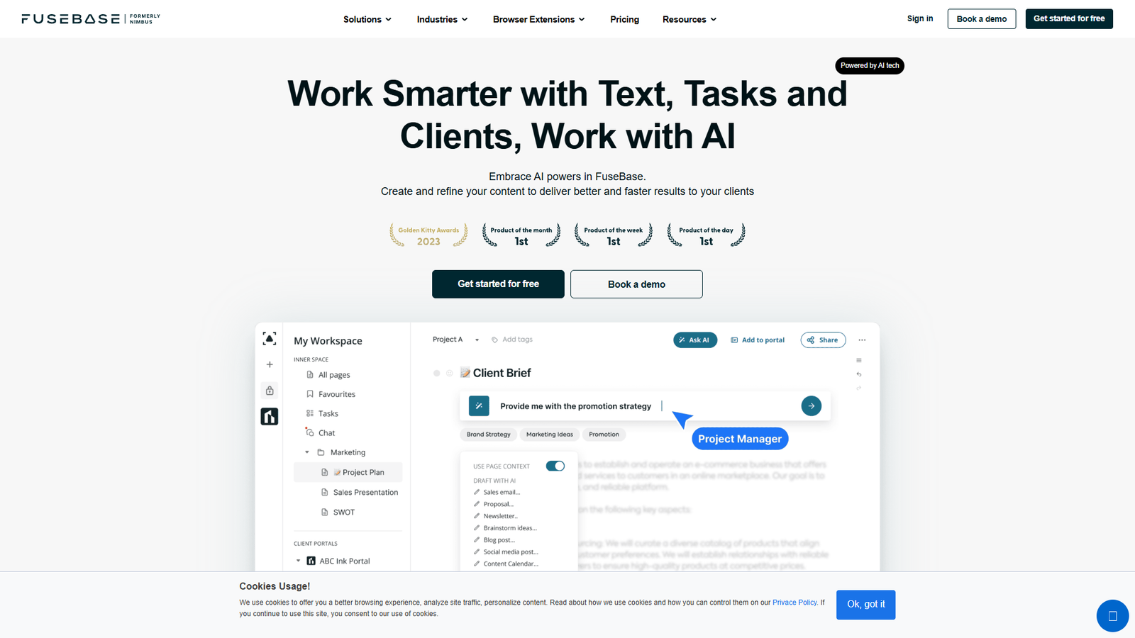 FuseBase AI — интерфейс нейросети FuseBase AI — интерфейс нейросети