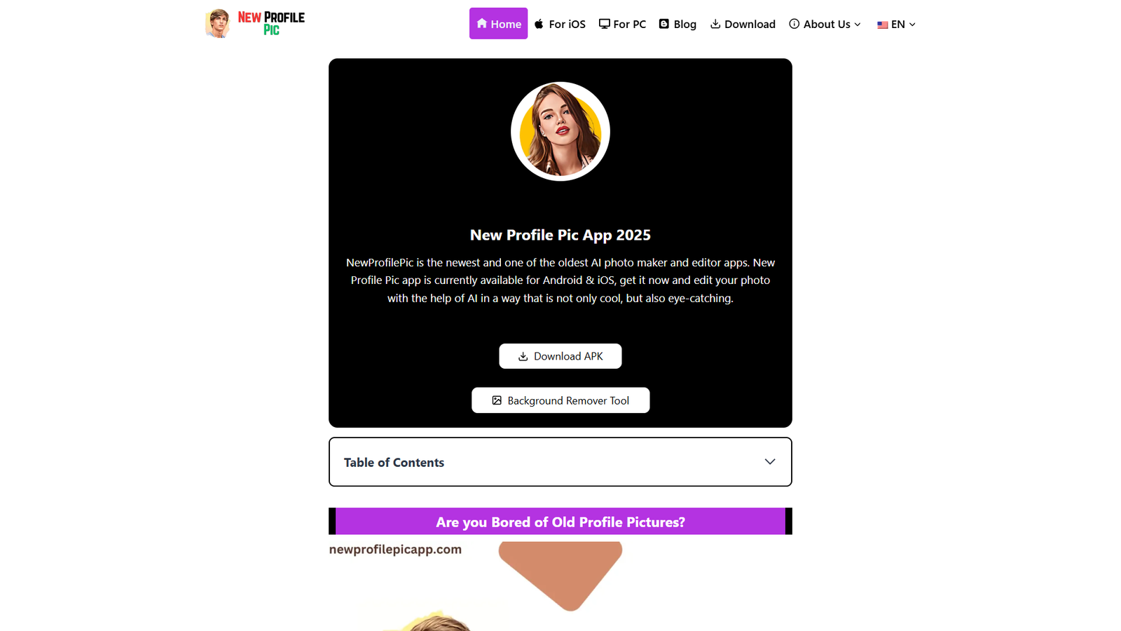 NewProfilePic App — интерфейс нейросети NewProfilePic App — интерфейс нейросети