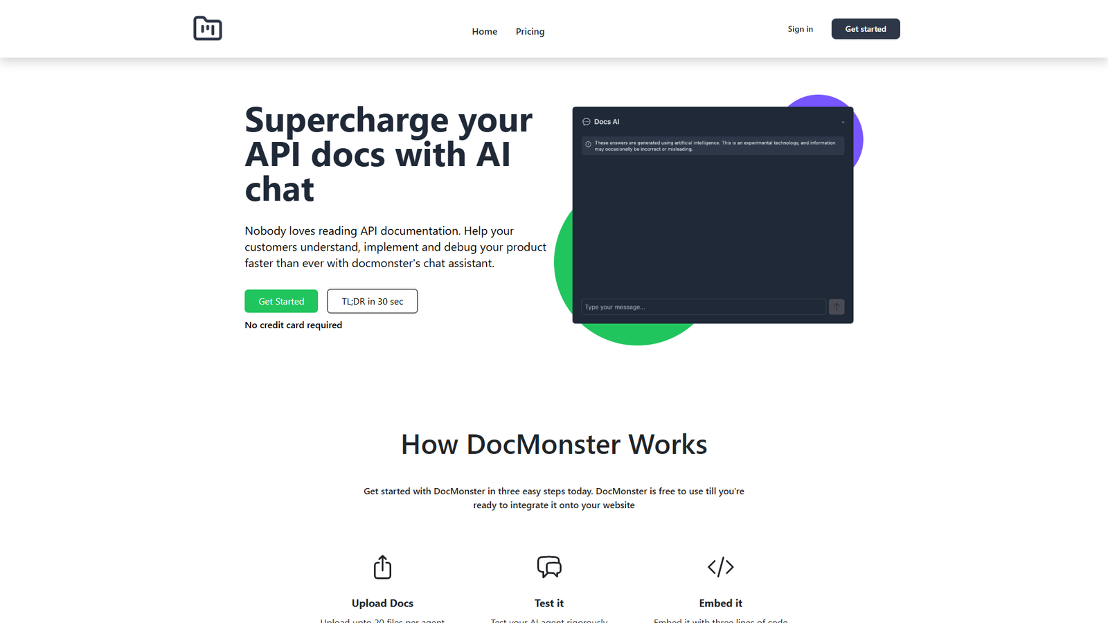 Docmonster — интерфейс нейросети Docmonster — интерфейс нейросети