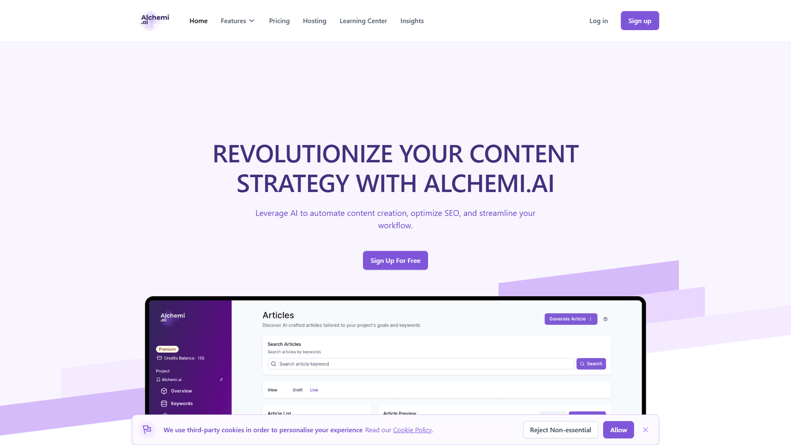 Alchemi.ai — интерфейс нейросети Alchemi.ai — интерфейс нейросети