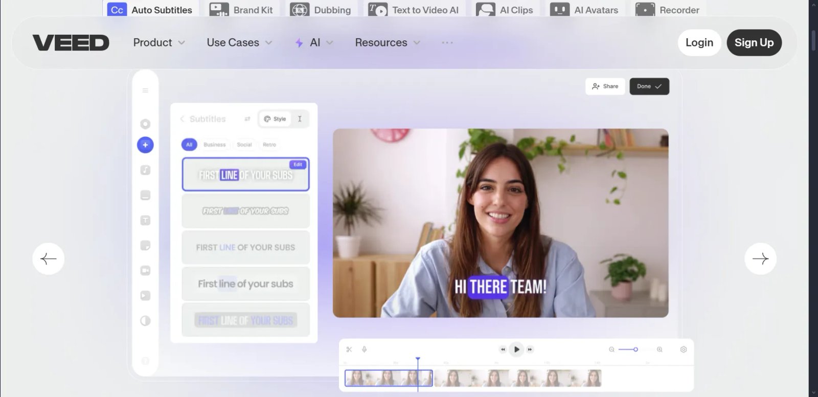 Veed.io Нейросеть редактирование видео
