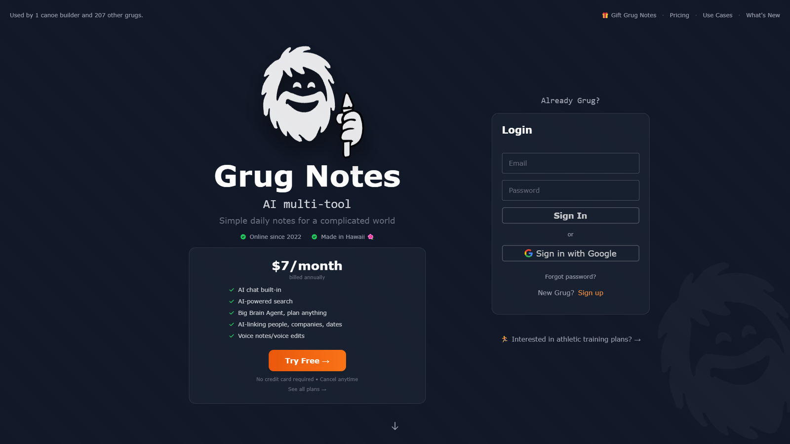 Grug Notes — интерфейс нейросети Grug Notes — интерфейс нейросети