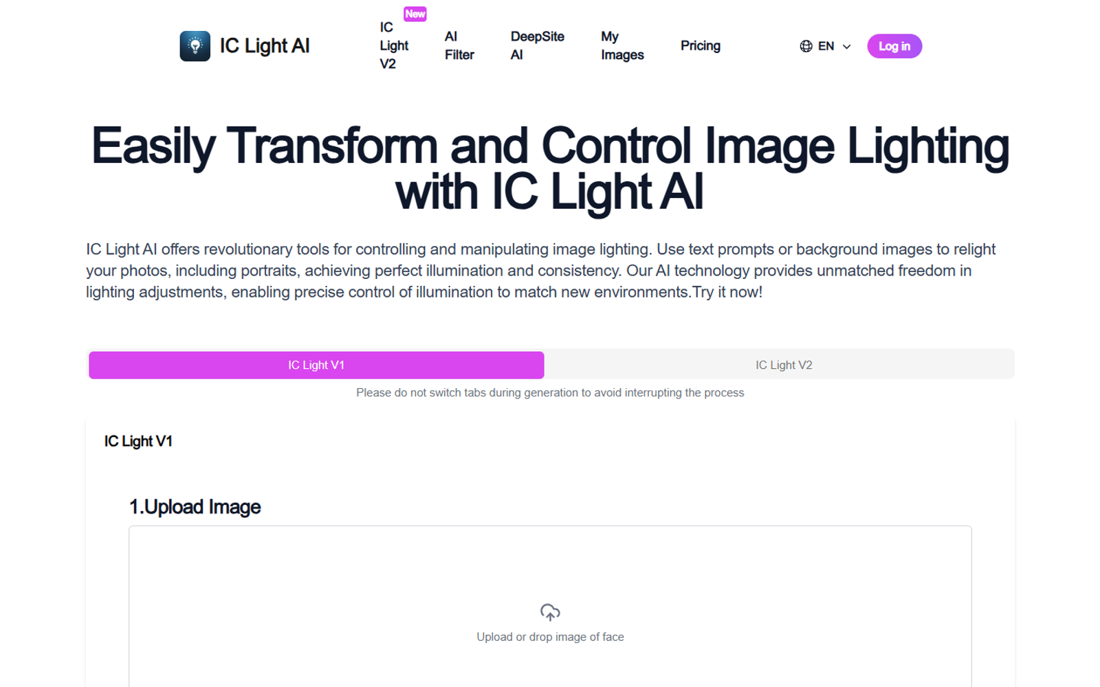 IC Light AI — интерфейс нейросети IC Light AI — интерфейс нейросети
