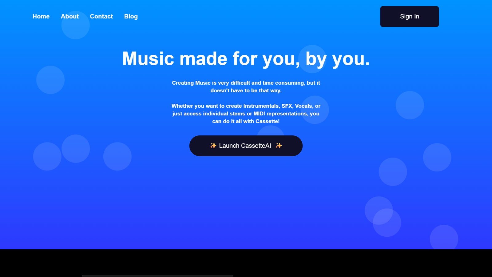 CassetteAI — интерфейс нейросети CassetteAI — интерфейс нейросети