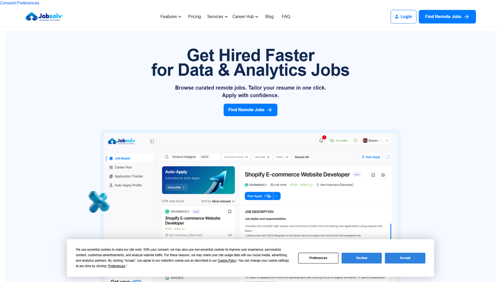 Jobsolv — интерфейс нейросети Jobsolv — интерфейс нейросети