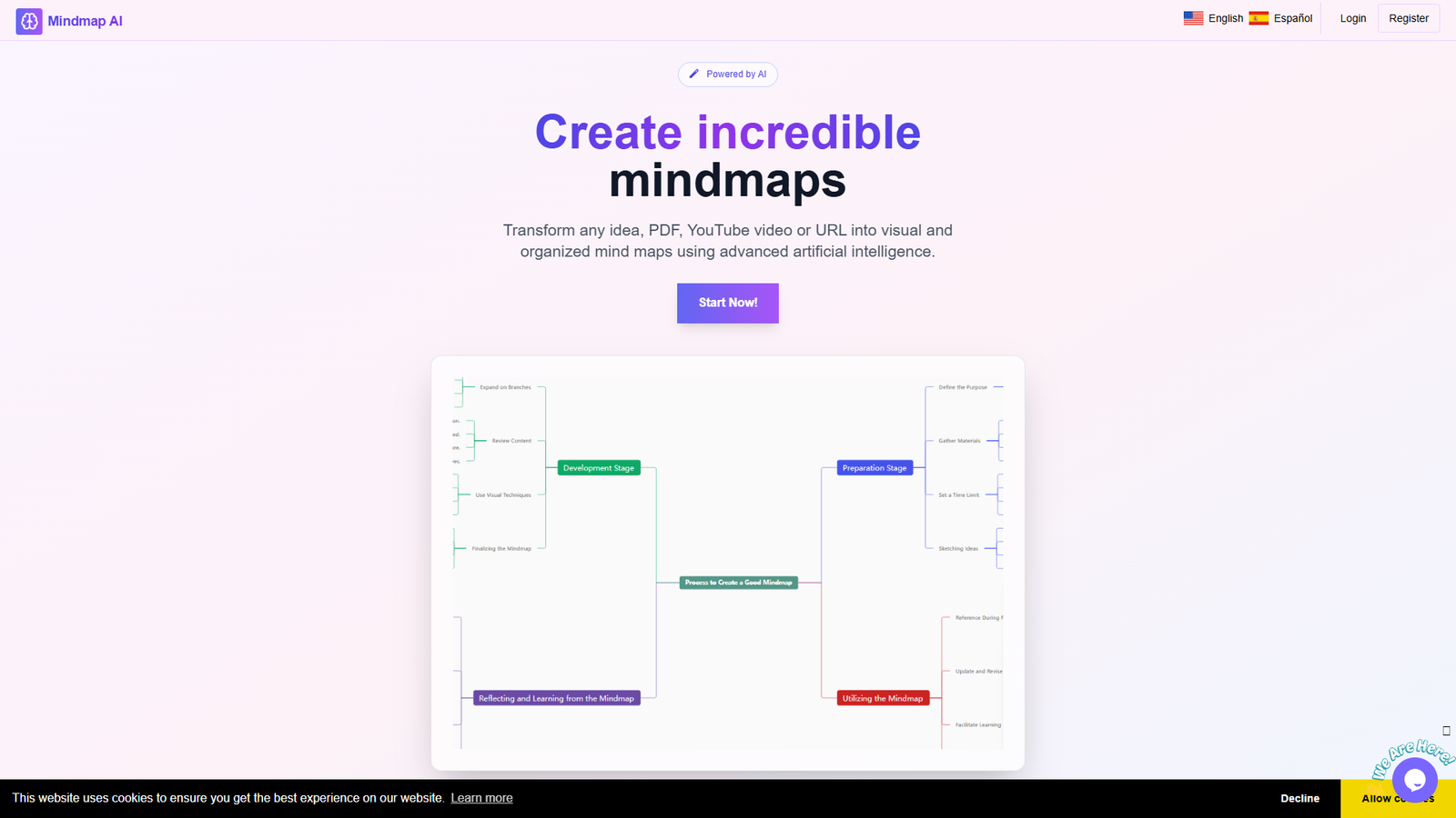 MindmapAI — интерфейс нейросети MindmapAI — интерфейс нейросети