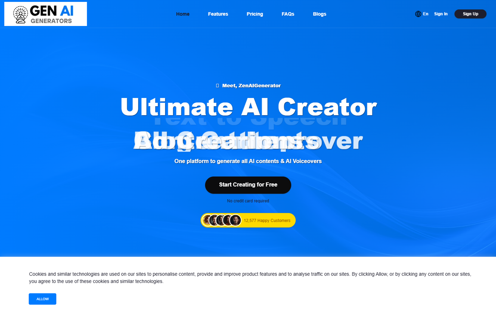 Zen AI Generator — интерфейс нейросети Zen AI Generator — интерфейс нейросети