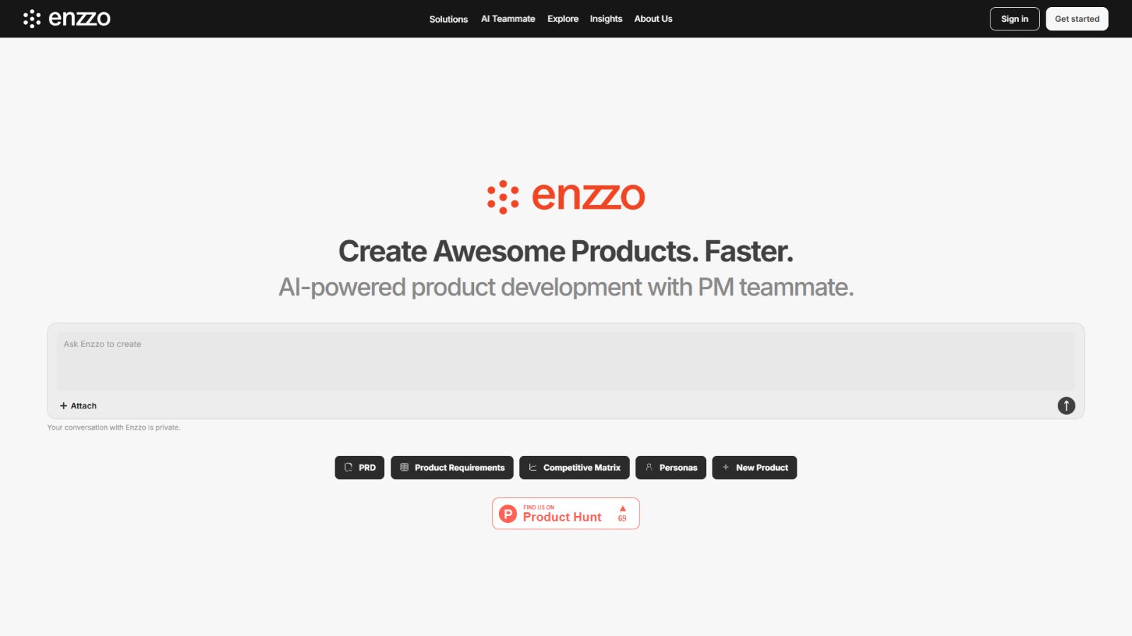 Enzzo нейросеть Главная страница