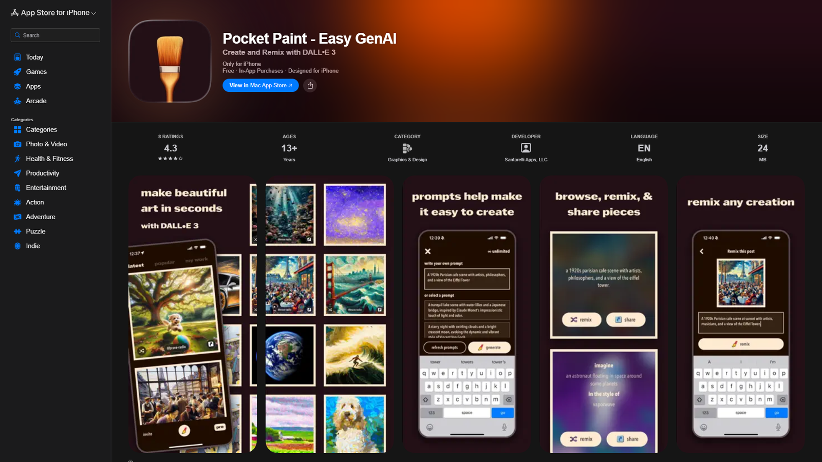 Pocket Paint - Easy GenAI — интерфейс нейросети Pocket Paint - Easy GenAI — интерфейс нейросети