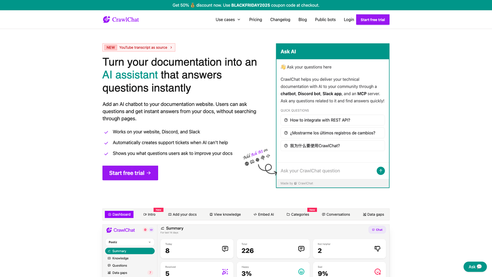 CrawlChat — интерфейс нейросети CrawlChat — интерфейс нейросети