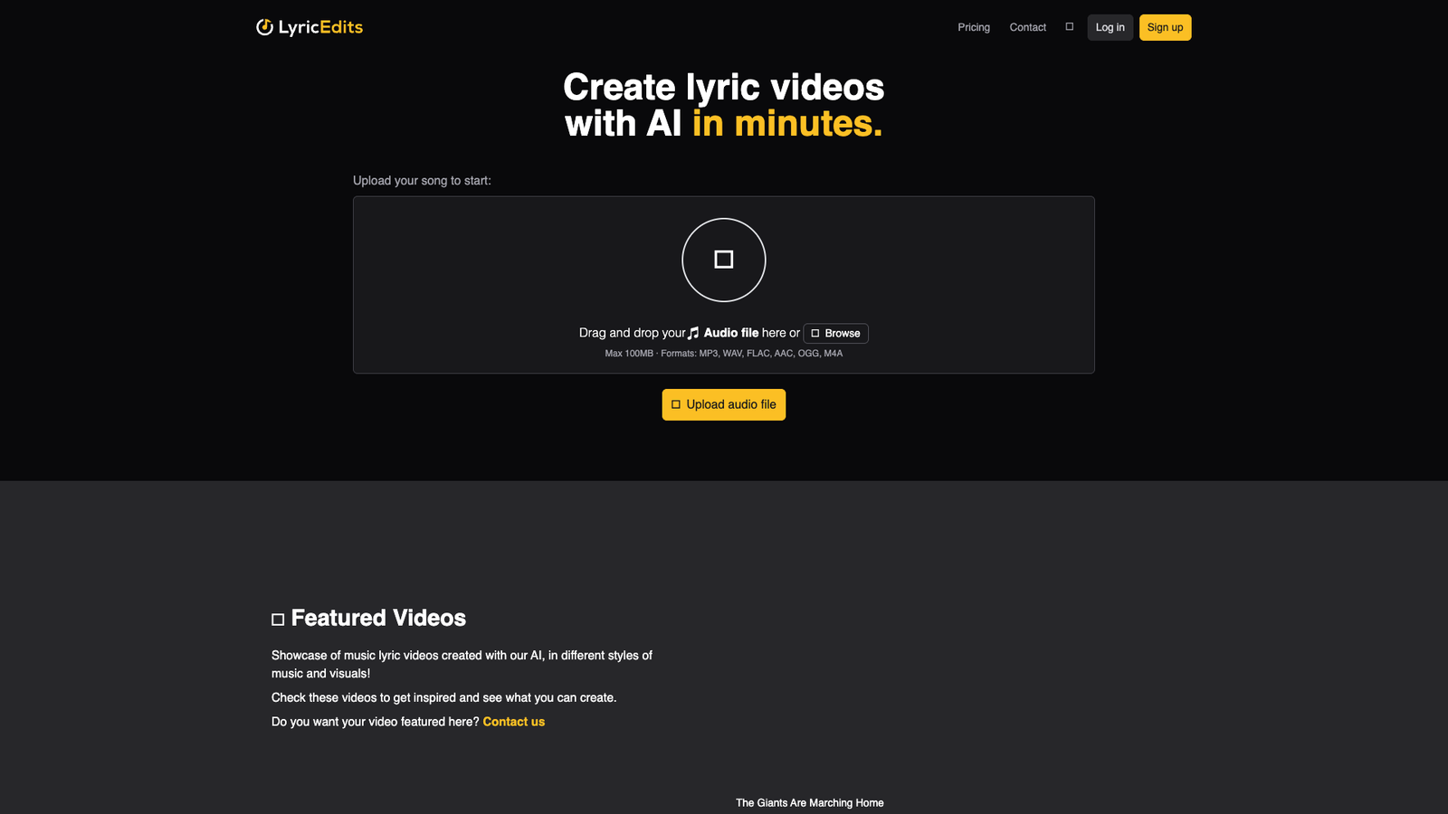 LyricEdits — интерфейс нейросети