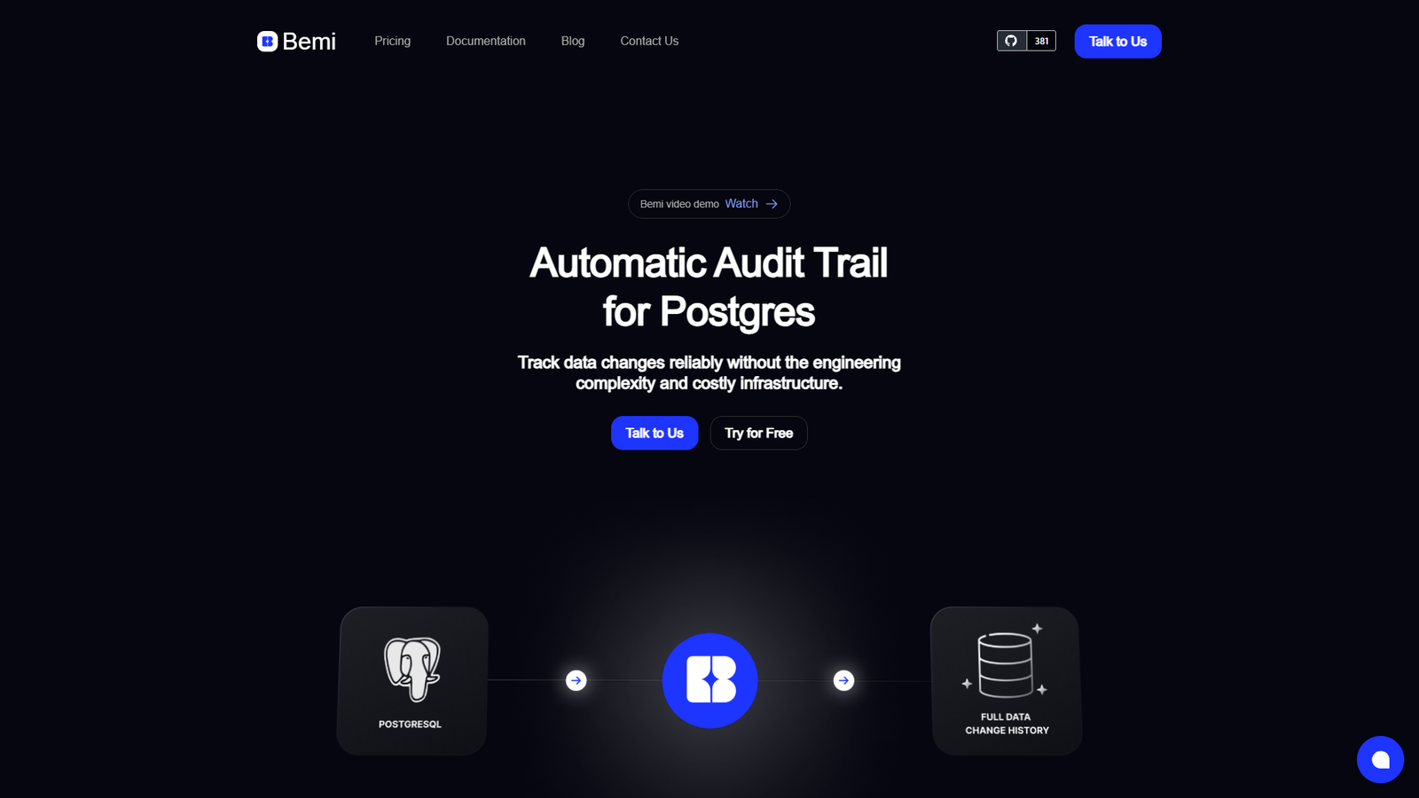 Bemi — Automatic Audit Trail for Postgres — интерфейс нейросети Bemi — Automatic Audit Trail for Postgres — интерфейс нейросети
