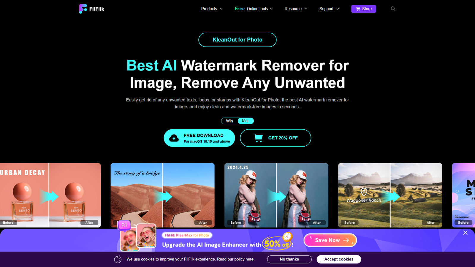 FliFlik Watermark Remover — интерфейс нейросети FliFlik Watermark Remover — интерфейс нейросети