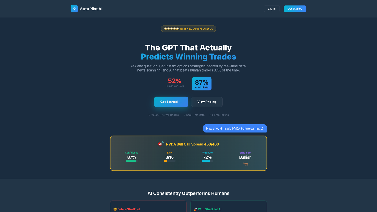 StratPilot AI — интерфейс нейросети StratPilot AI — интерфейс нейросети