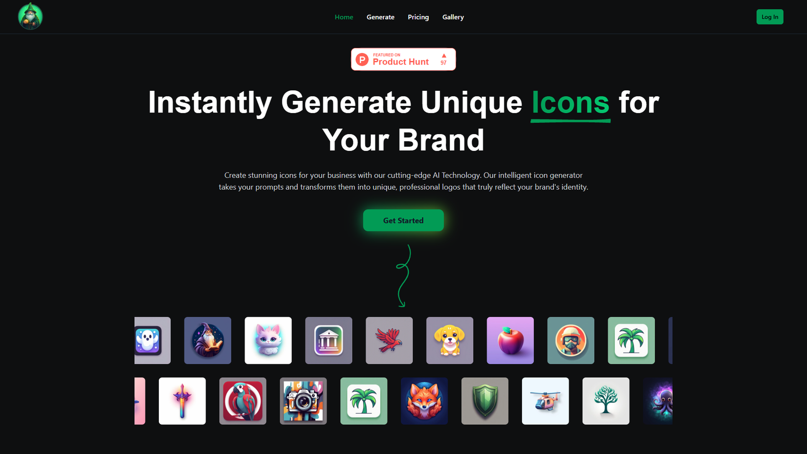 IconWizardAI — интерфейс нейросети IconWizardAI — интерфейс нейросети