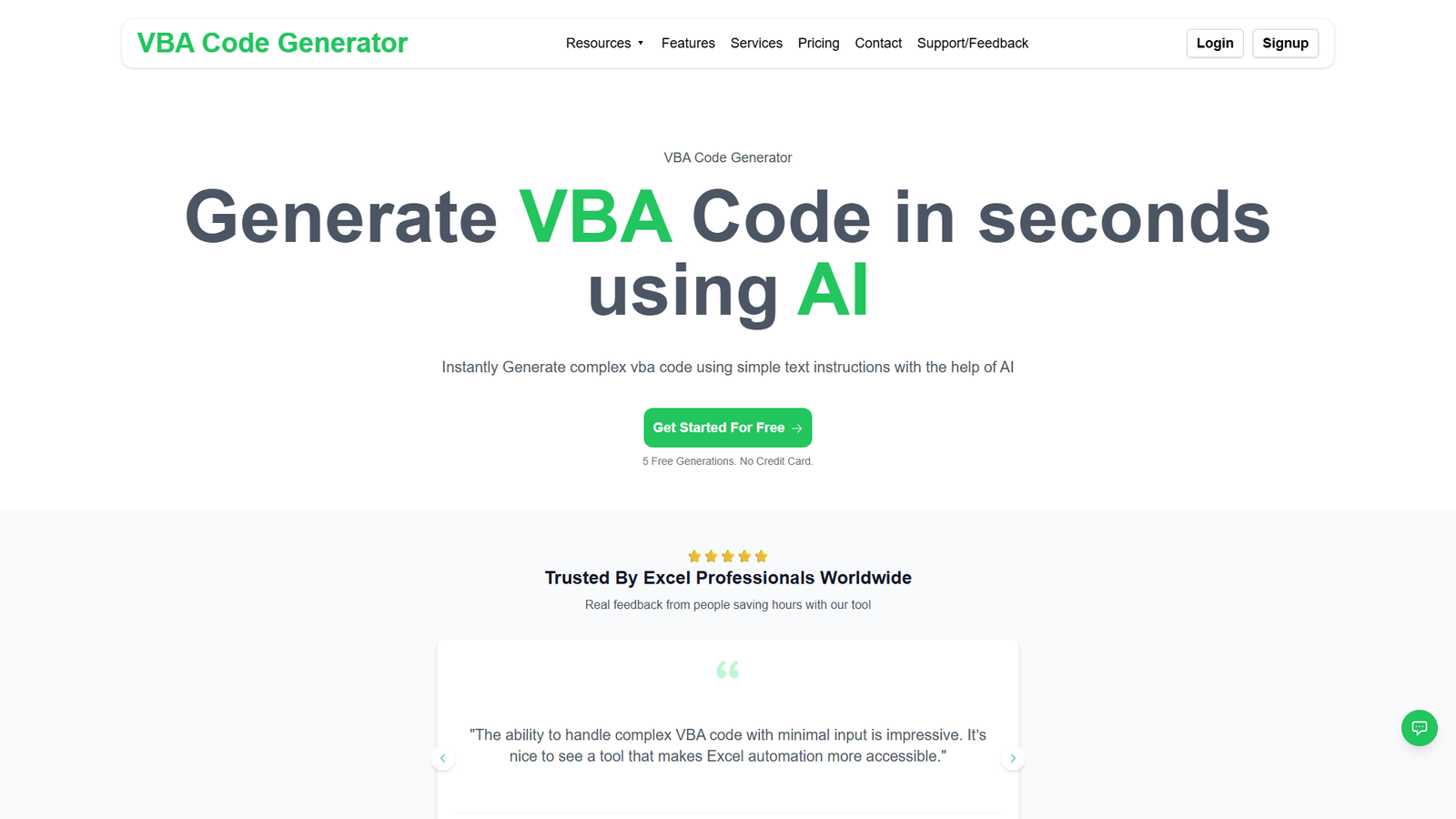 VBA Code Generator — интерфейс нейросети VBA Code Generator — интерфейс нейросети