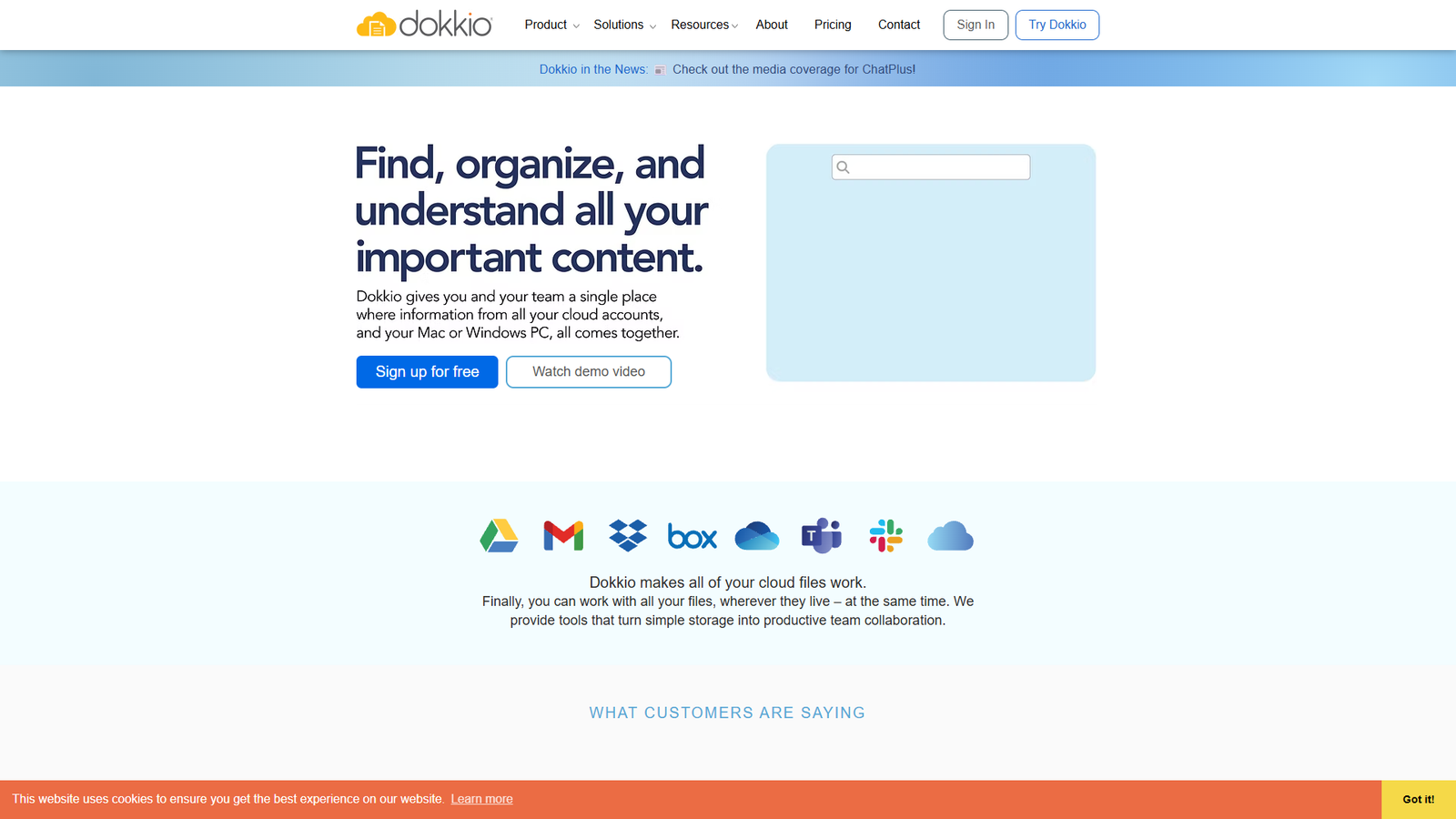 Dokkio — интерфейс нейросети Dokkio — интерфейс нейросети